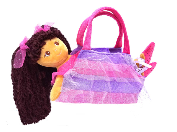 Elana Ballerina Doll with purse - light skin