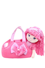 Leila Pink Dress up Doll with bag - sale!